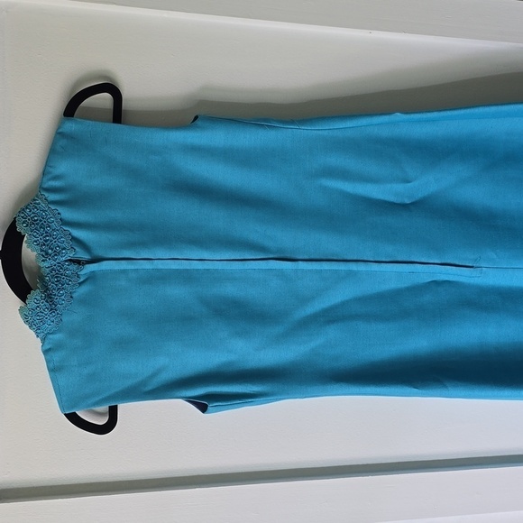 Vintage 70s Homeade High Neck Gown - Picture 5 of 7